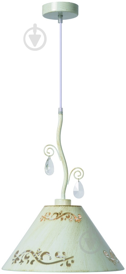 Подвес Victoria Lighting 1x60 Вт E27 белый FLORA/SP10 white - фото 1 Подвес Victoria Lighting 1x60 Вт E27 белый FLORA/SP10 white - фото 1