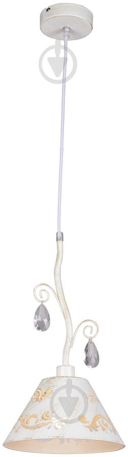 Подвес Victoria Lighting 1x40 Вт E14 белый FLORA/SP1 bianco - фото 1