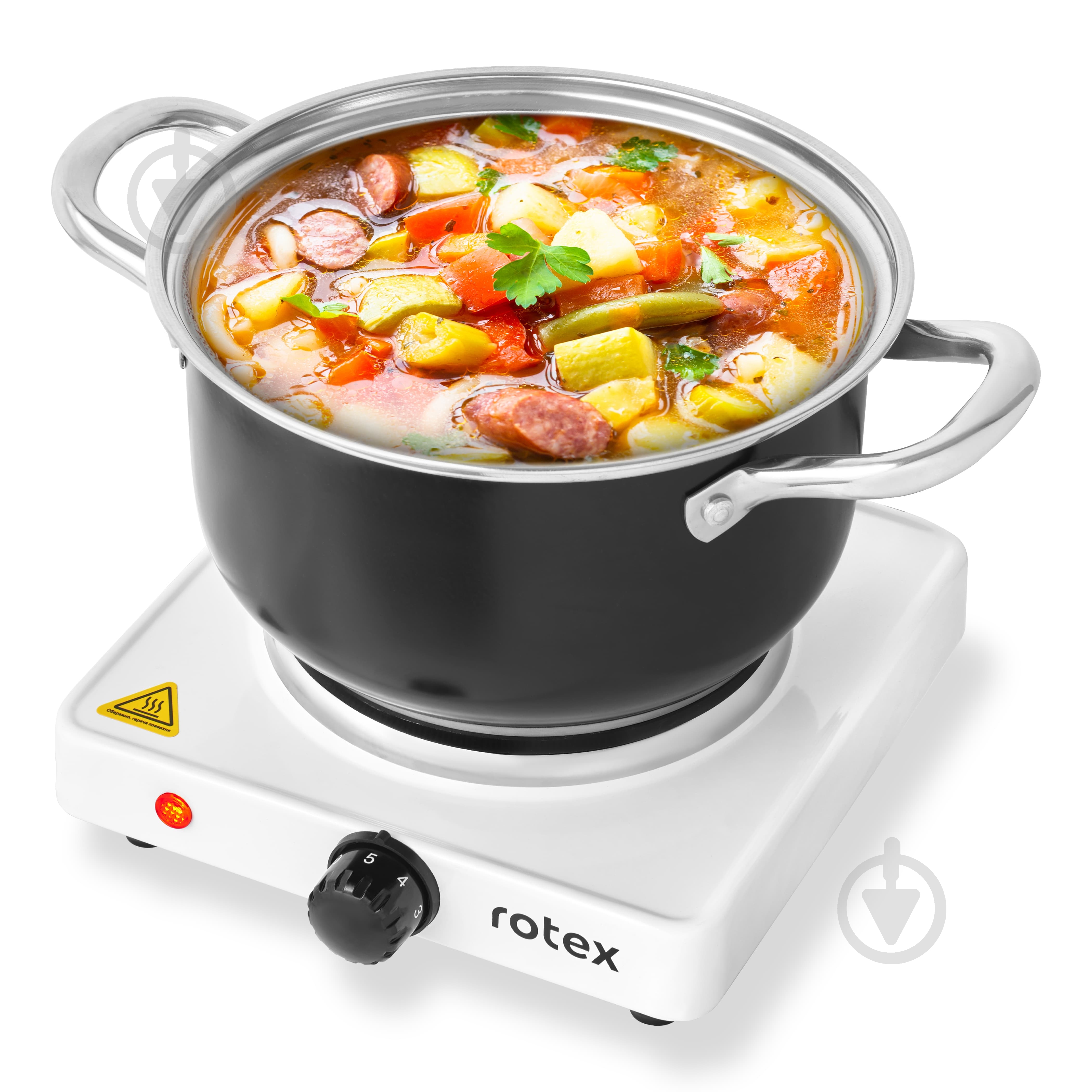 Плита электрическая настольная Rotex RIN110-W - фото 4