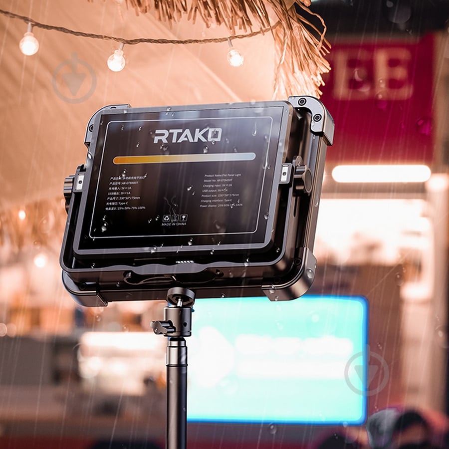 Лампа блогера RTAKO AR-GTB600T Multi-Function Charging Panel Light (6942063213918) - фото 9