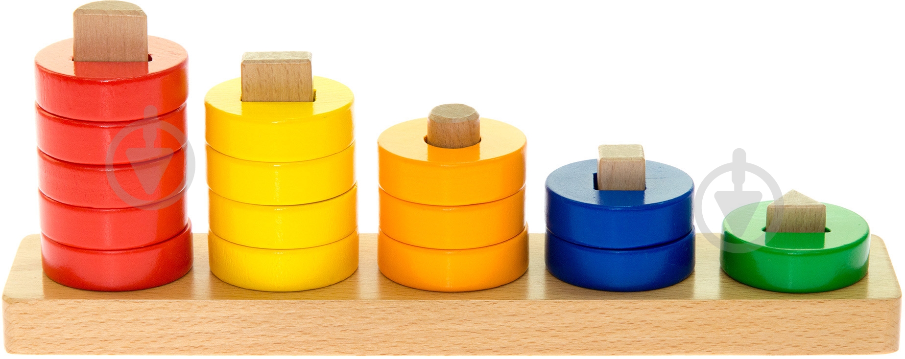 Пирамидка GoKi Учим фигуры 58968 - фото 1 Пирамидка GoKi Учим фигуры 58968 - фото 1