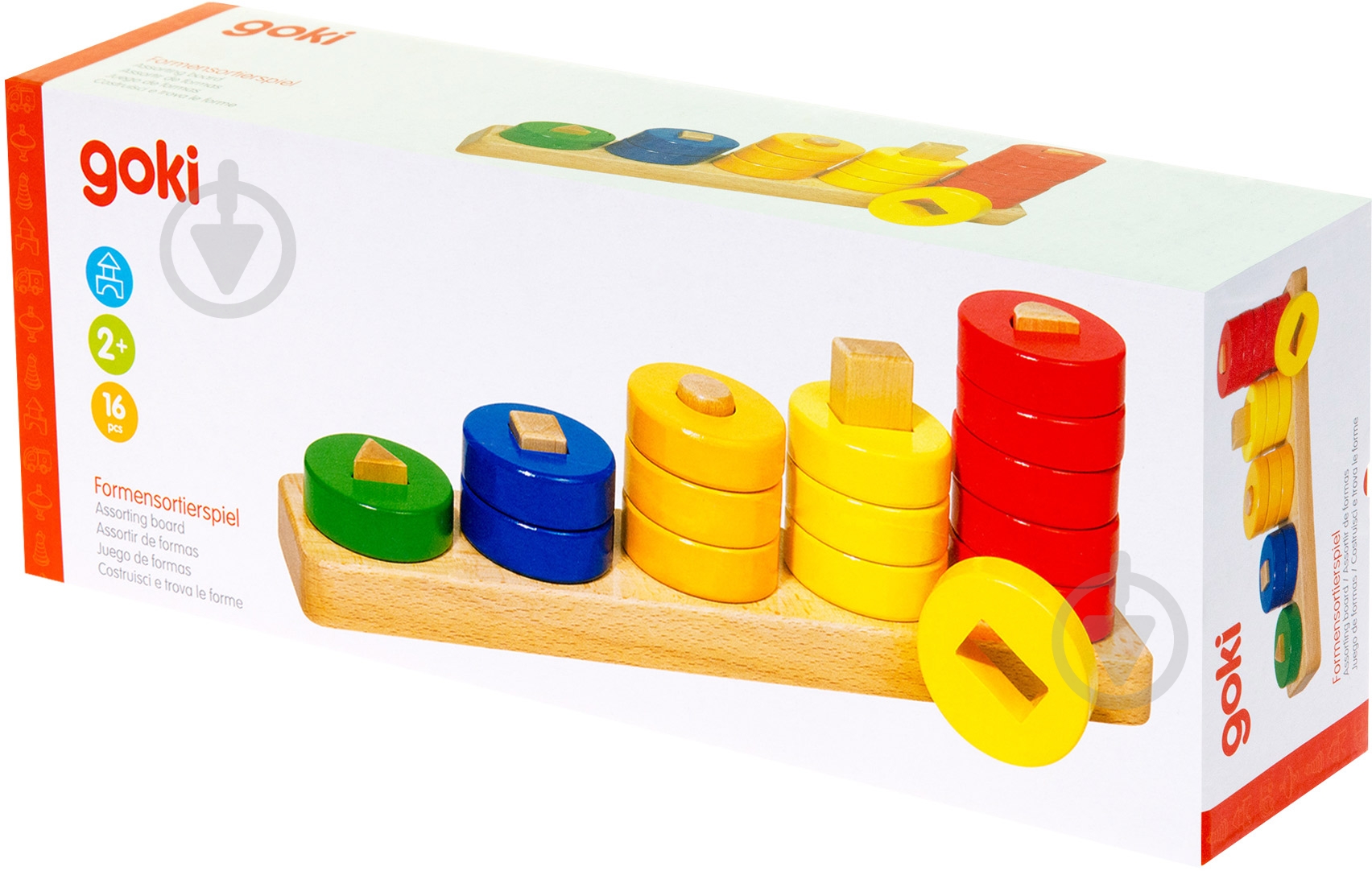 Пирамидка GoKi Учим фигуры 58968 - фото 4 Пирамидка GoKi Учим фигуры 58968 - фото 4