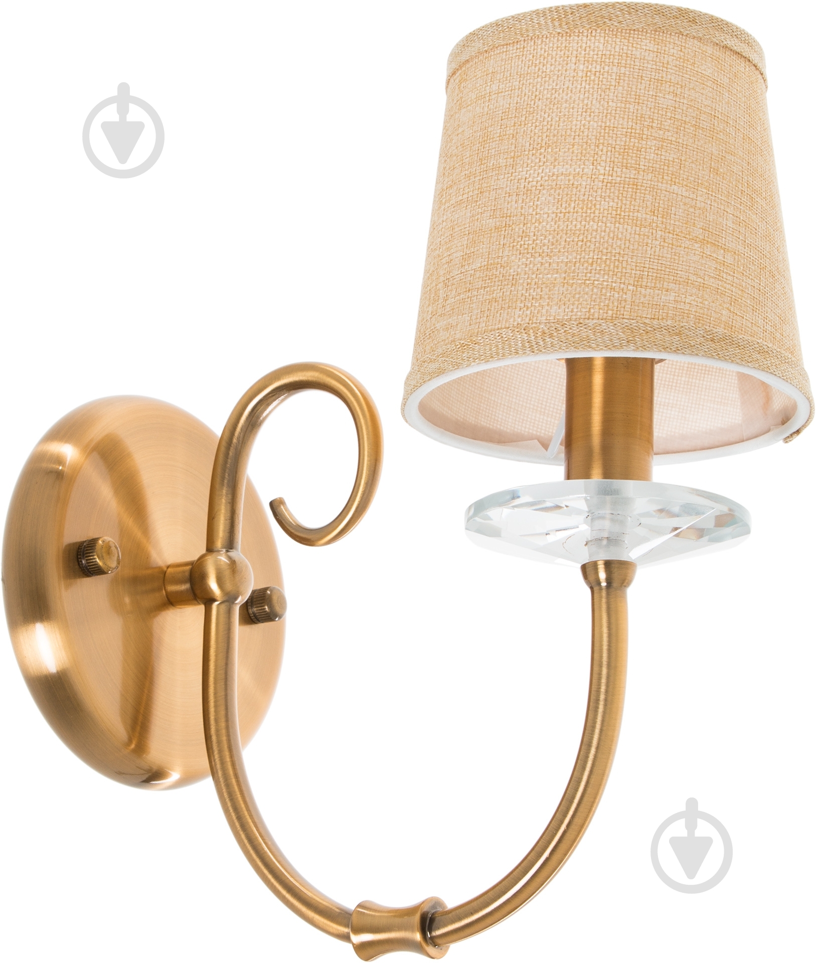 Бра Victoria Lighting 1x40 Вт E14 бежевый 82090-1W - фото 1