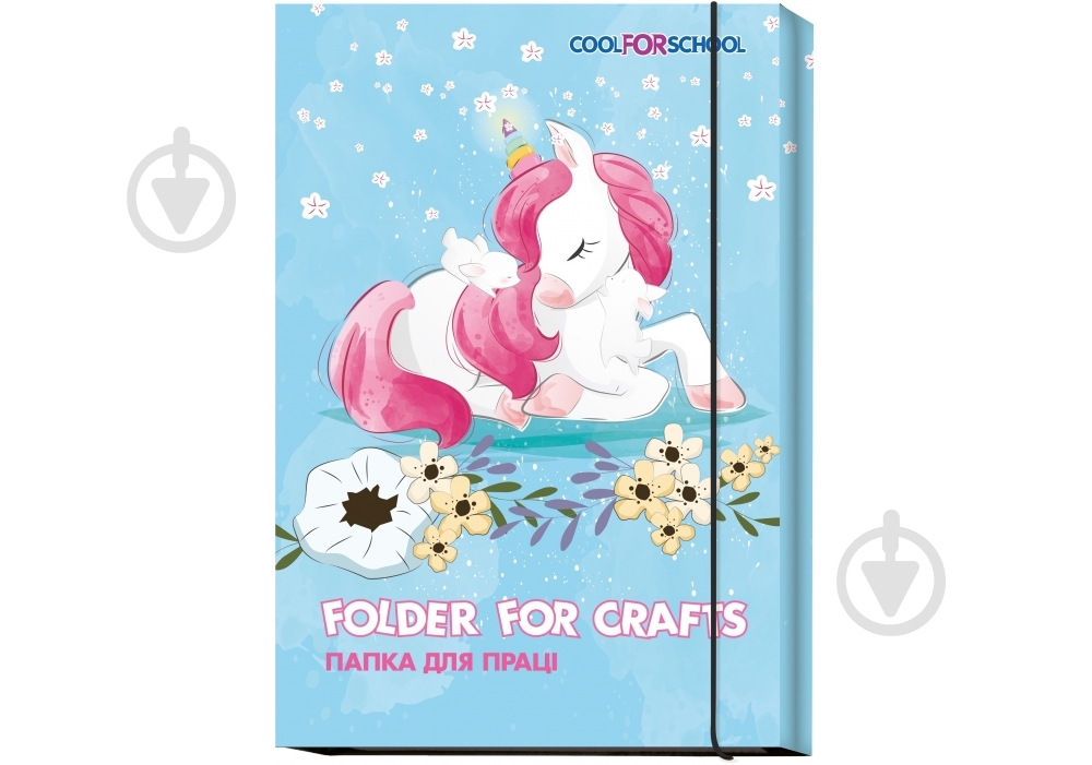 Папка для праці ""CFS"", А4, ламінований картон, на гумці - фото 1