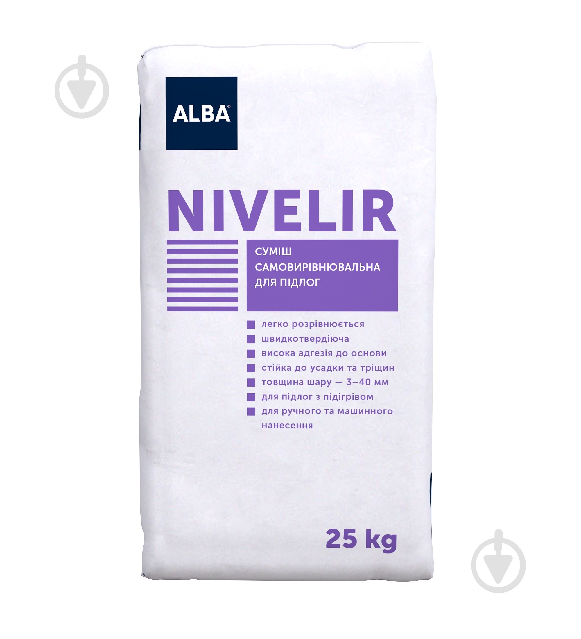 Самовыравнивающийся пол ALBA Nivelir 25 кг - фото 1