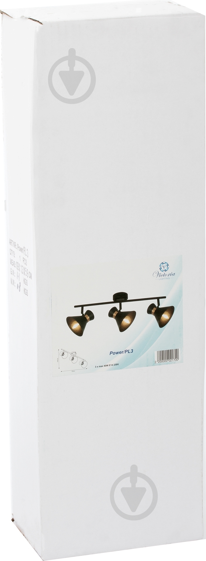 Спот Victoria Lighting 3x40 Вт E14 черный Power/PL3 - фото 2