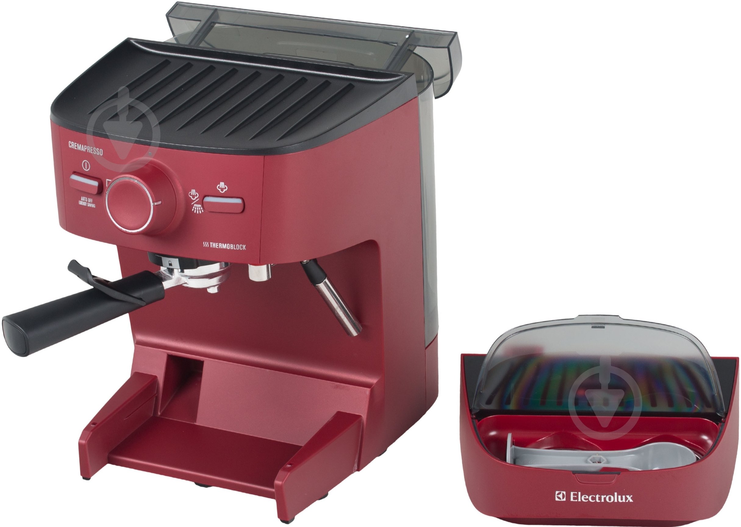 Кофеварка рожковая Electrolux EEA255 red - фото 4