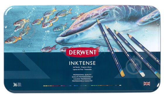 Набір чорнильних олівців Inktense 36 кольорів Derwent - фото 4