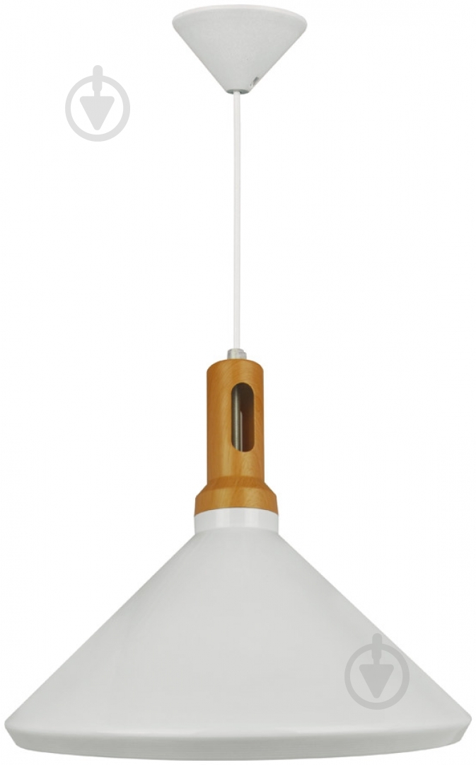 Подвес Victoria Lighting 1x60 Вт E27 белый Jazz-2/SP2 - фото 1
