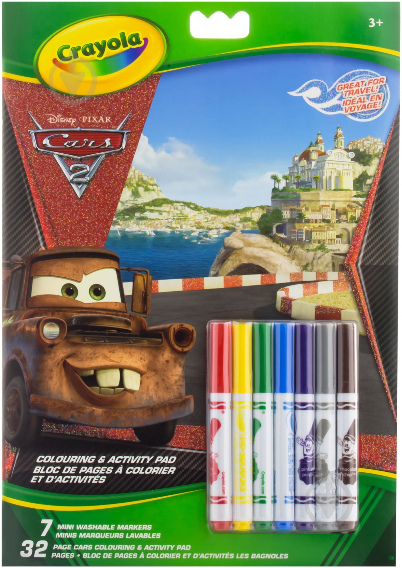 Книга-раскраска Crayola Тачки с фломастерами 55519 - фото 1