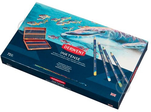 Набір чорнильних олівців Inktense 72 кольори Derwent - фото 5