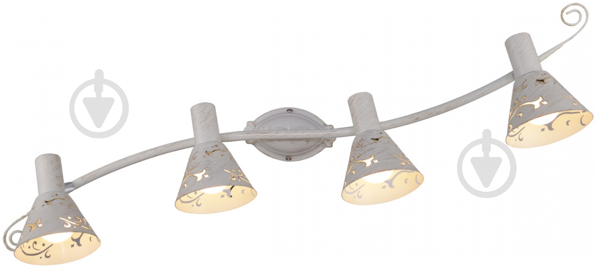 Спот Victoria Lighting 4x40 Вт E14 белый FLORA/PL4 white - фото 1