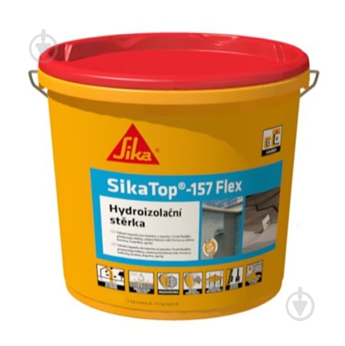 Гідроізоляційна суміш Sika Двокомпонентна, цементна SIKATOP®-157 FLEX - фото 1
