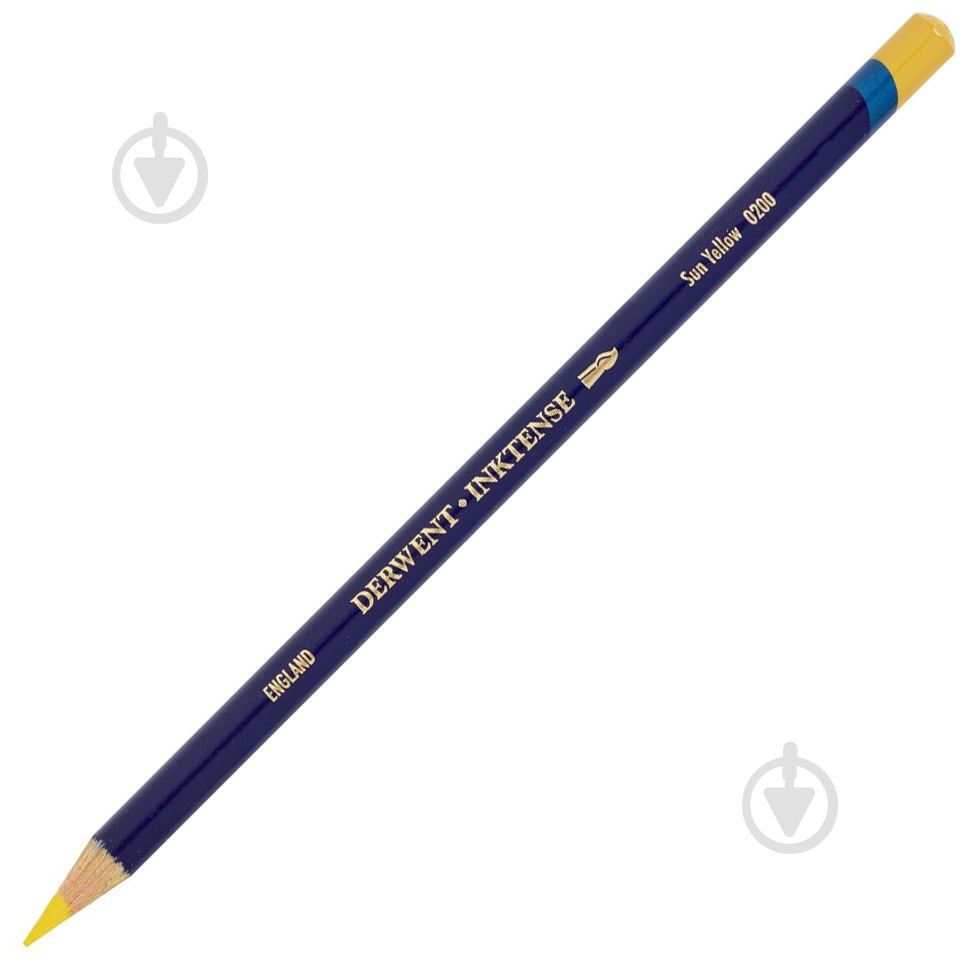 Олівець чорнильний Inktense 0200 Жовтий сонячний Derwent - фото 1