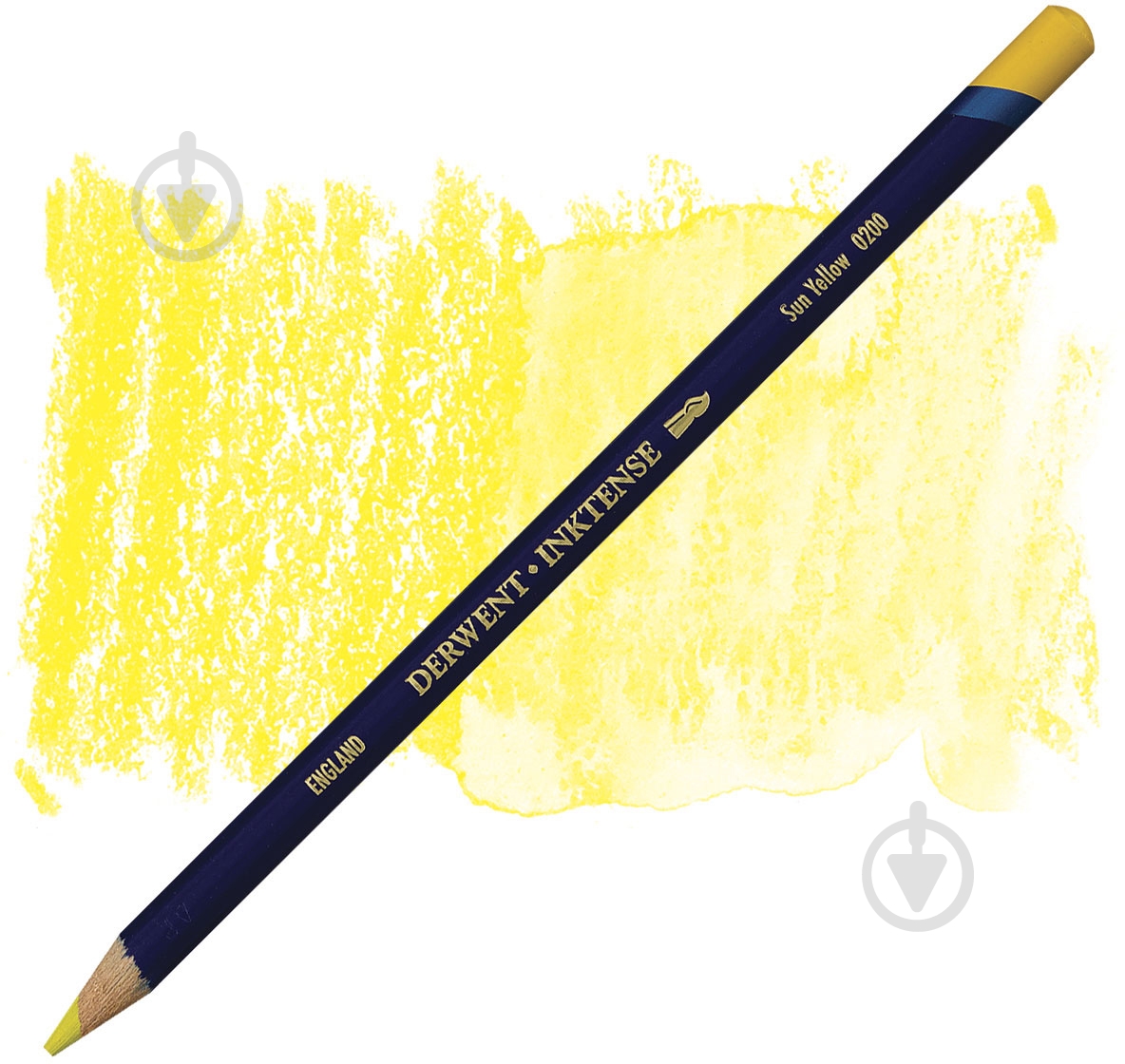 Олівець чорнильний Inktense 0200 Жовтий сонячний Derwent - фото 2