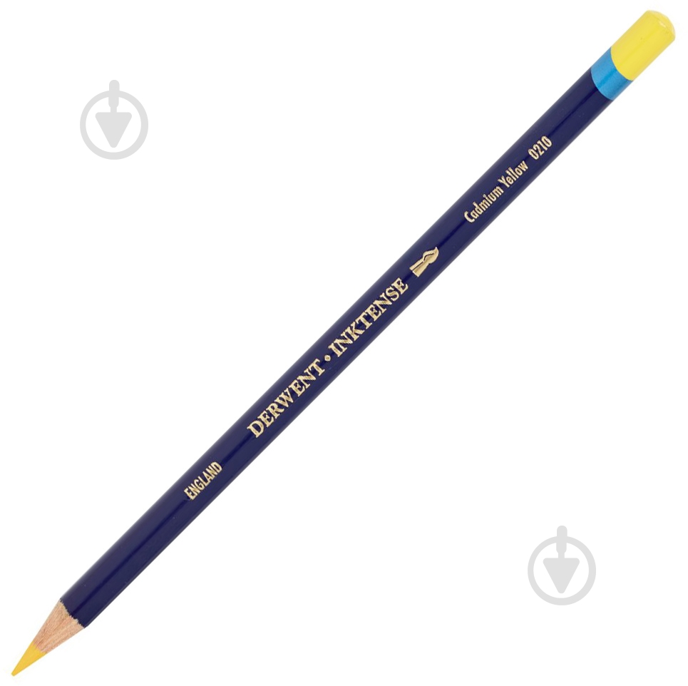 Олівець чорнильний Inktense 0210 Кадмій жовтий Derwent - фото 1