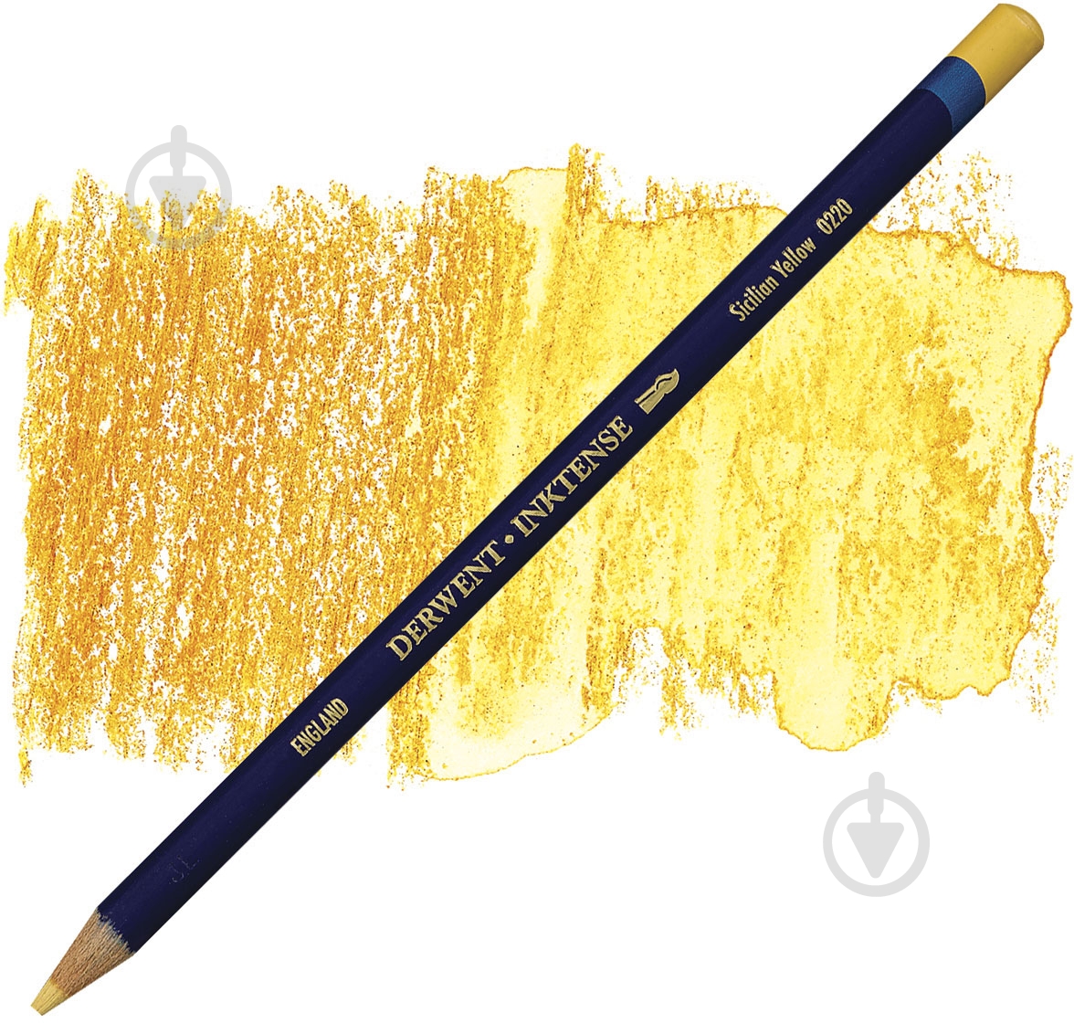 Олівець чорнильний Inktense 0220 Жовтий сицілійський Derwent - фото 2