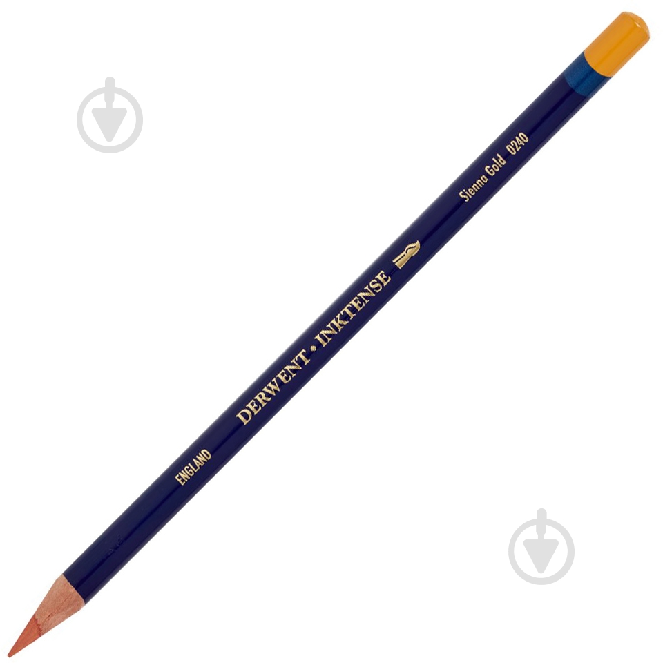 Олівець чорнильний Inktense 0240 Сієна золотиста Derwent - фото 1