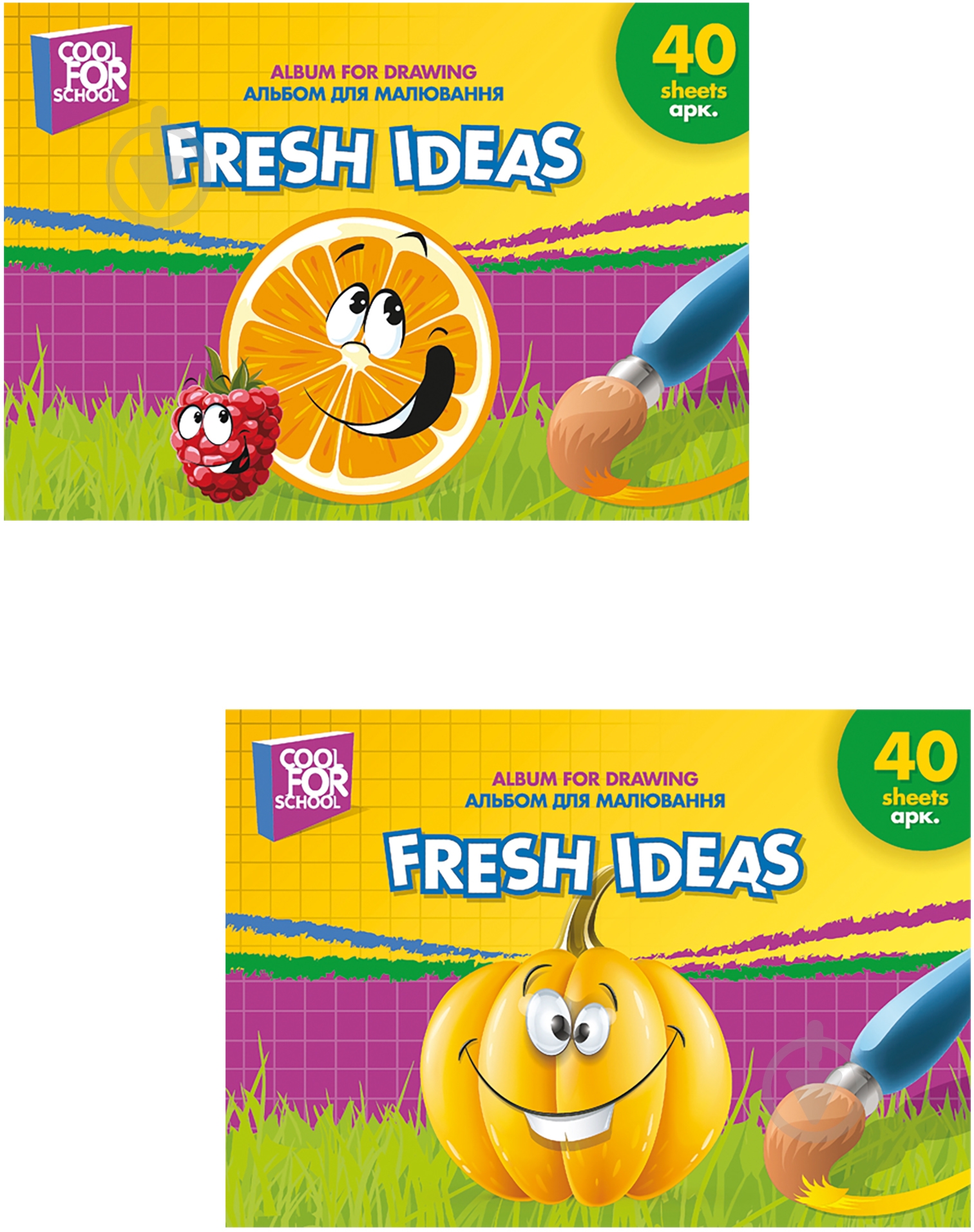 Альбом для рисования на пружине Овощи 40 листов А4 CF60904-01 Cool For School - фото 1