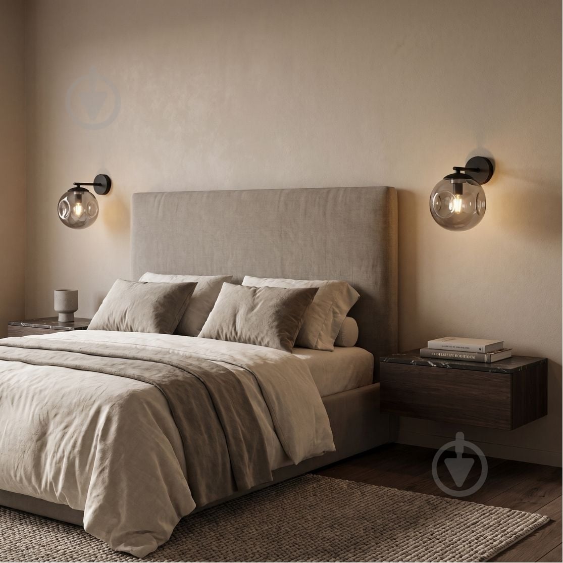 Бра LIGHT SET SHANA 2499 E14 черный/дымчатый - фото 4 Бра LIGHT SET SHANA 2499 E14 черный/дымчатый - фото 4