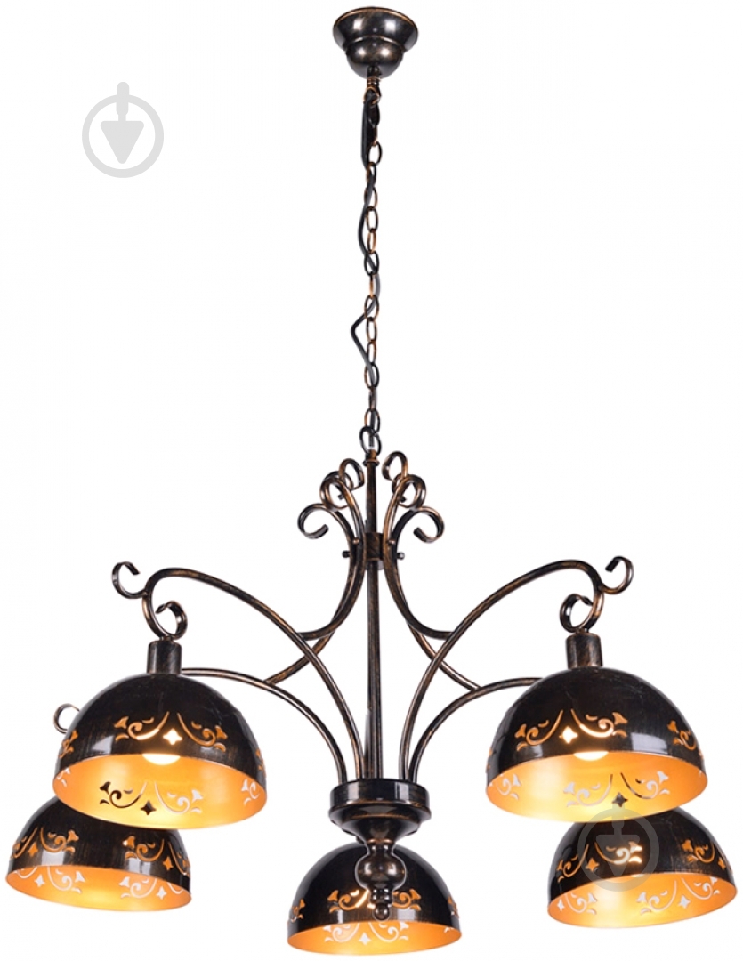 Люстра подвесная Victoria Lighting 5xE27 черный Florence/SP5 - фото 1