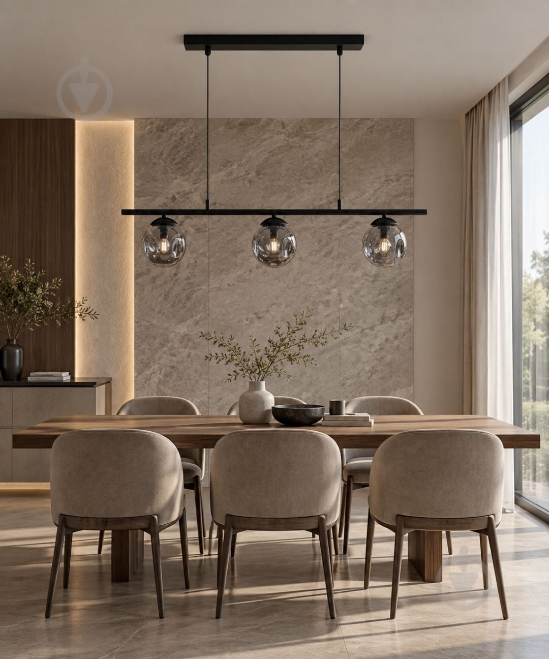 Підвіс LIGHT SET SHANA 2499 3PL-C 3xE14 чорний/димчастий - фото 5 Підвіс LIGHT SET SHANA 2499 3PL-C 3xE14 чорний/димчастий - фото 5
