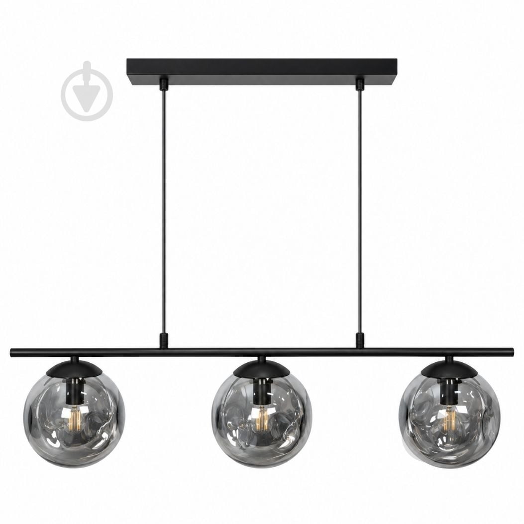 Підвіс LIGHT SET SHANA 2499 3PL-C 3xE14 чорний/димчастий - фото 1 Підвіс LIGHT SET SHANA 2499 3PL-C 3xE14 чорний/димчастий - фото 1