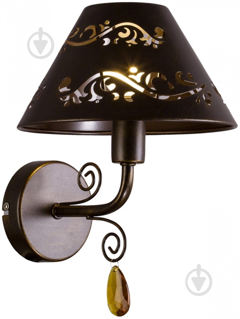 Бра Victoria Lighting 1x40 Вт E14 золотисто-коричневый FLORA/AP1 brown gold - фото 1