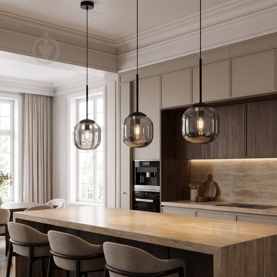 Подвес LIGHT SET SHANA 2486 1PL 1x/E14 черный/дымчатый - фото 5 Подвес LIGHT SET SHANA 2486 1PL 1x/E14 черный/дымчатый - фото 5