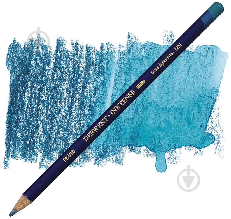 Карандаш чернильный Inktense 1220 Аквамарин зеленый Derwent - фото 2