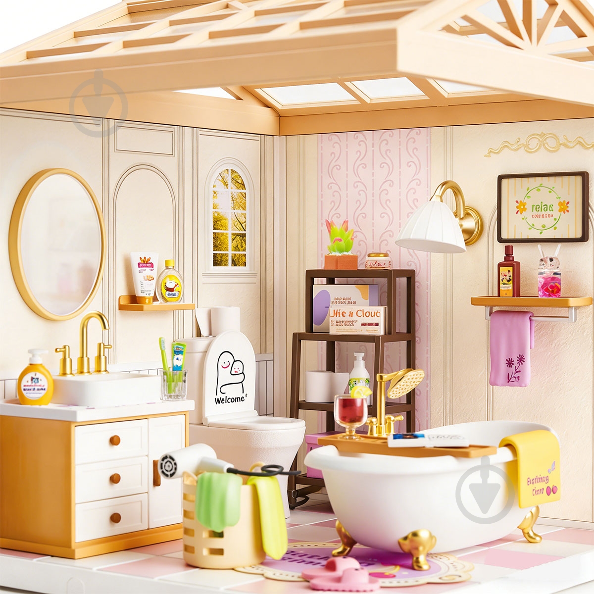 Конструктор Mini House Интерьер Вання комната 8009 - фото 5 Конструктор Mini House Интерьер Вання комната 8009 - фото 5