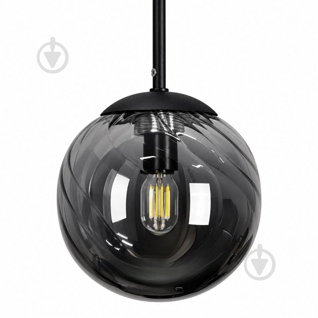Подвес LIGHT SET SHANA 2495 1PL 1x/E14 черный/дымчатый - фото 2