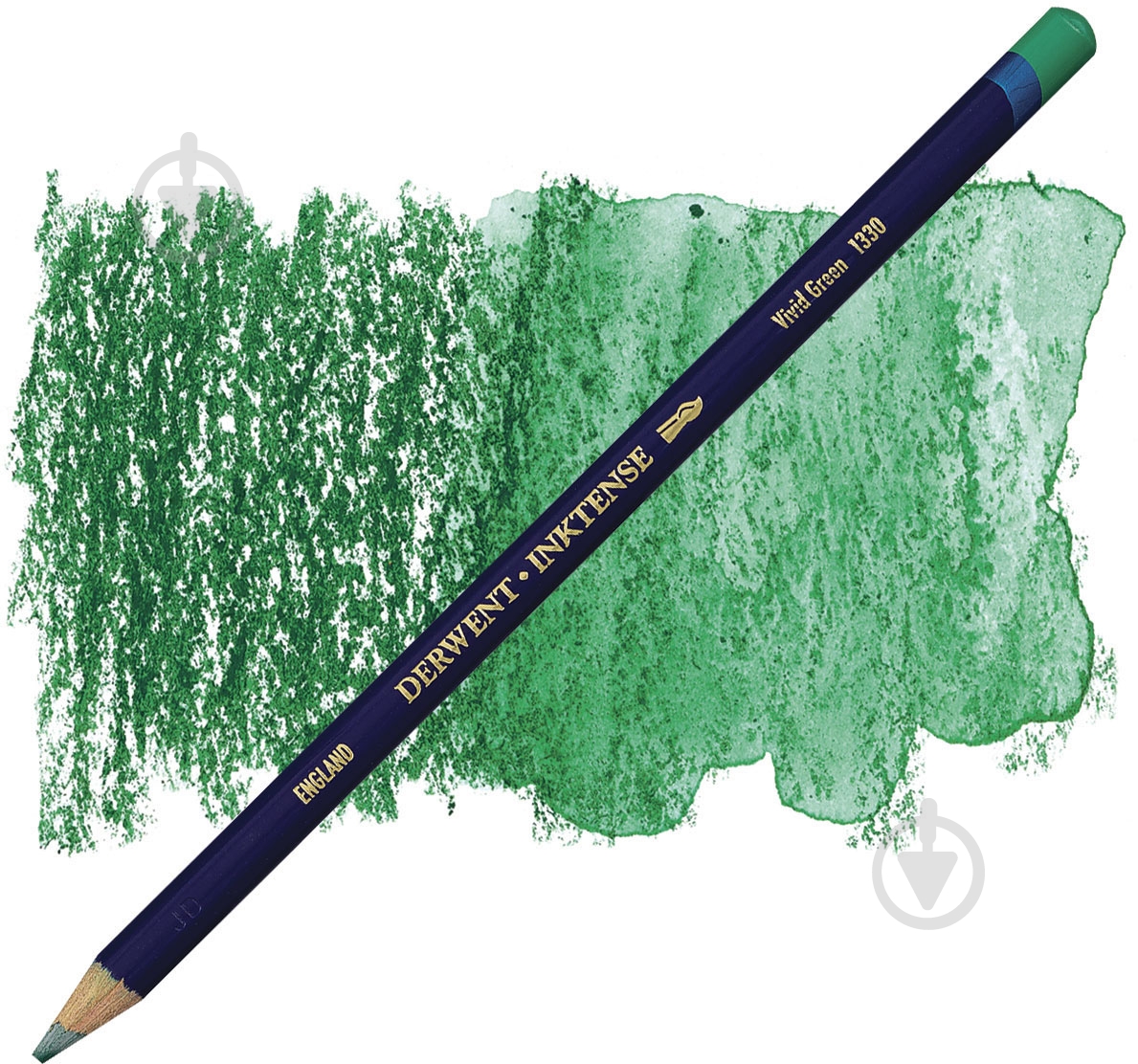 Карандаш чернильный Inktense 1330 Ярко-зеленый Derwent - фото 2