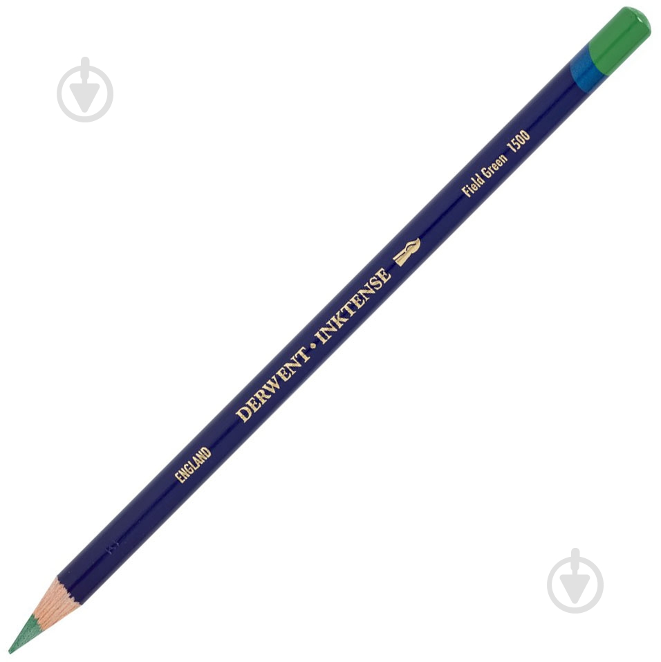 Карандаш чернильный Inktense 1500 Зеленый луг Derwent - фото 1