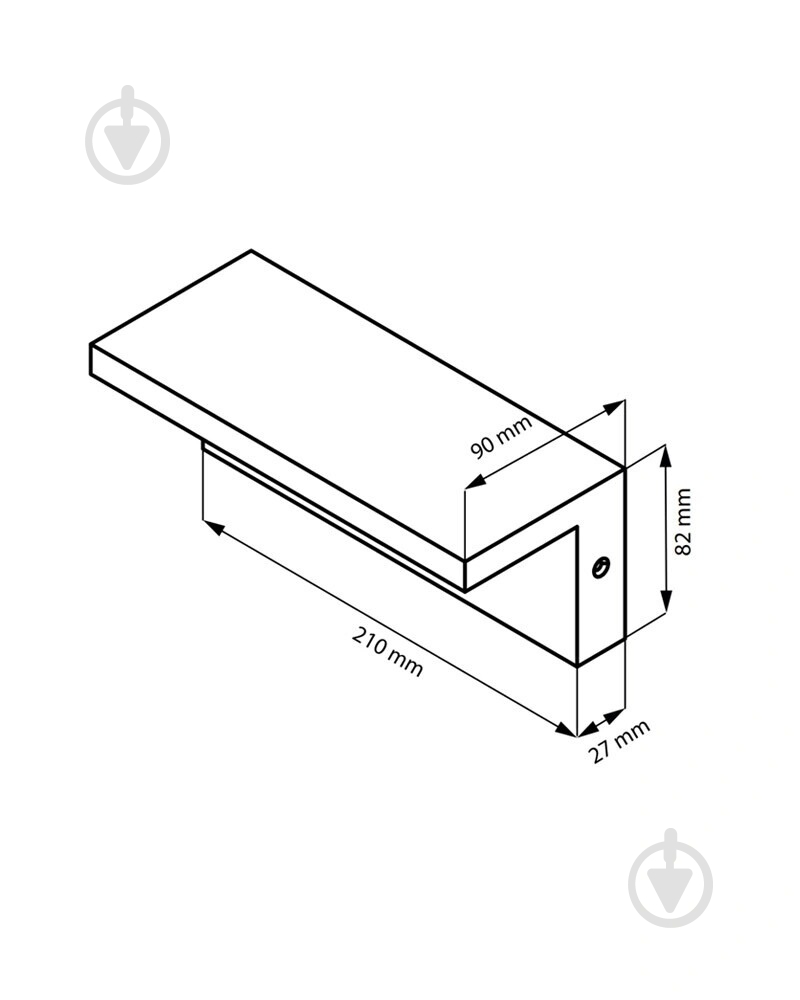 Бра Goldlux Tesa Led 10 Вт IPIP54 чорний 324054 - фото 3