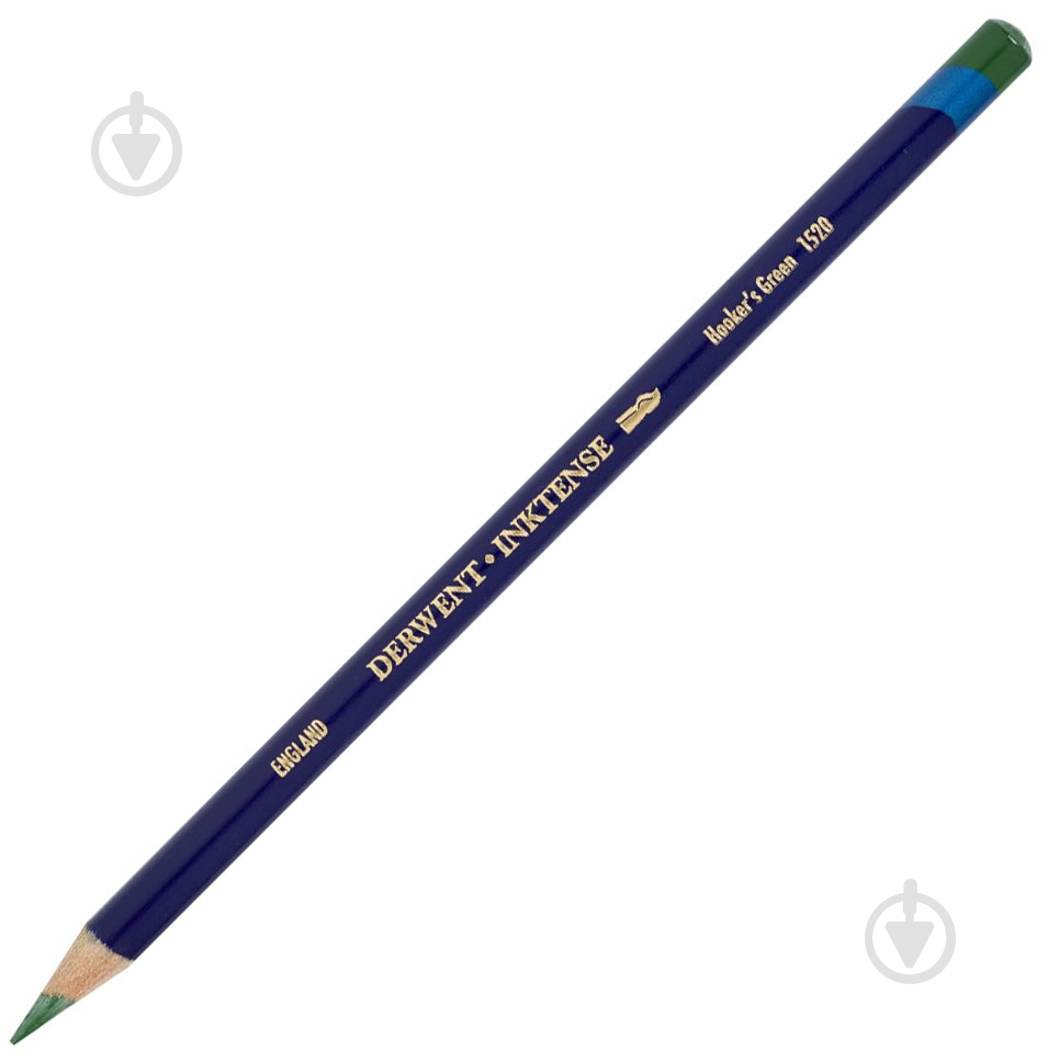Карандаш чернильный Inktense 1520 Зеленый Хукера Derwent - фото 1