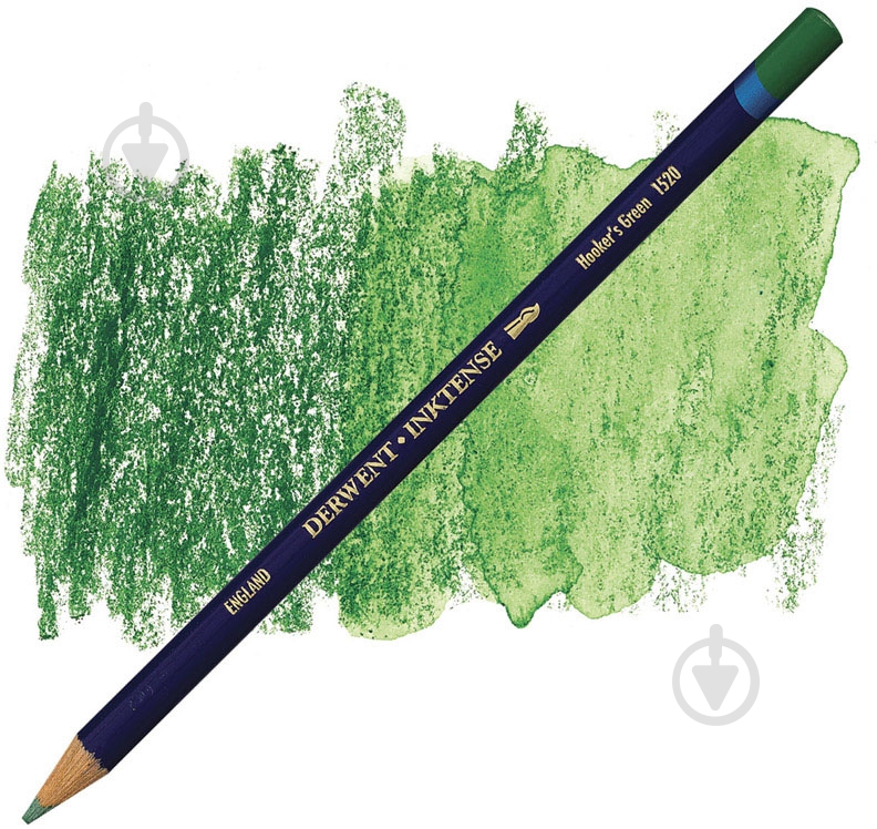 Карандаш чернильный Inktense 1520 Зеленый Хукера Derwent - фото 2