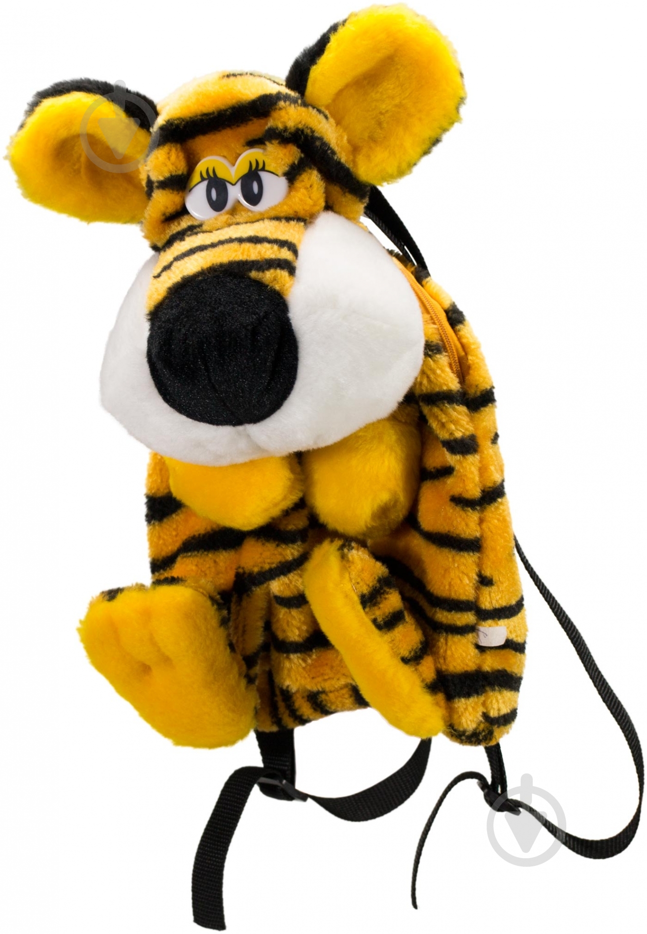 Рюкзак Копица Тигр 27 см черный с оранжевым - фото 1