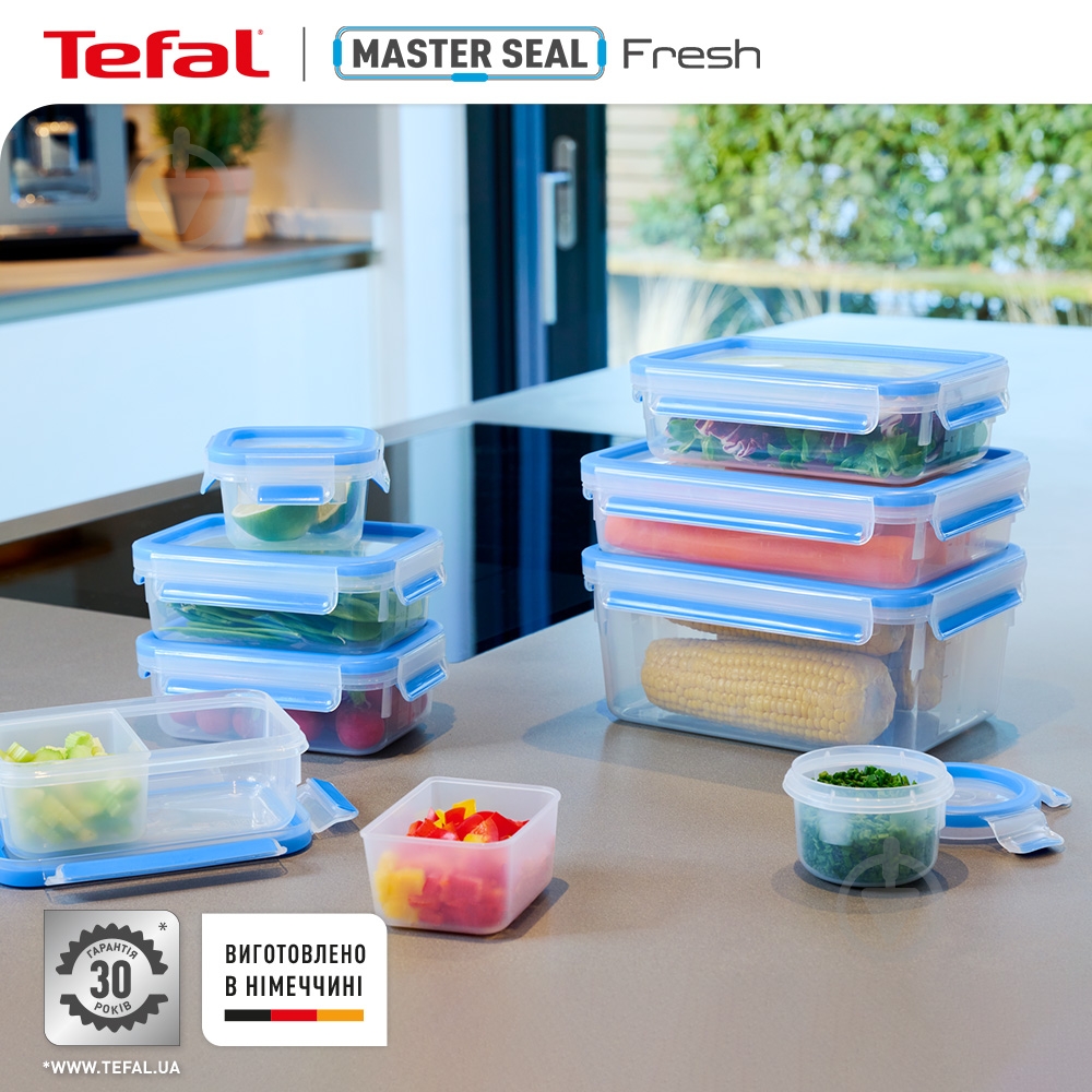 Контейнер харчовий Tefal Master Seal Fresh 3,70 л K3022012 - фото 2 Контейнер харчовий Tefal Master Seal Fresh 3,70 л K3022012 - фото 2
