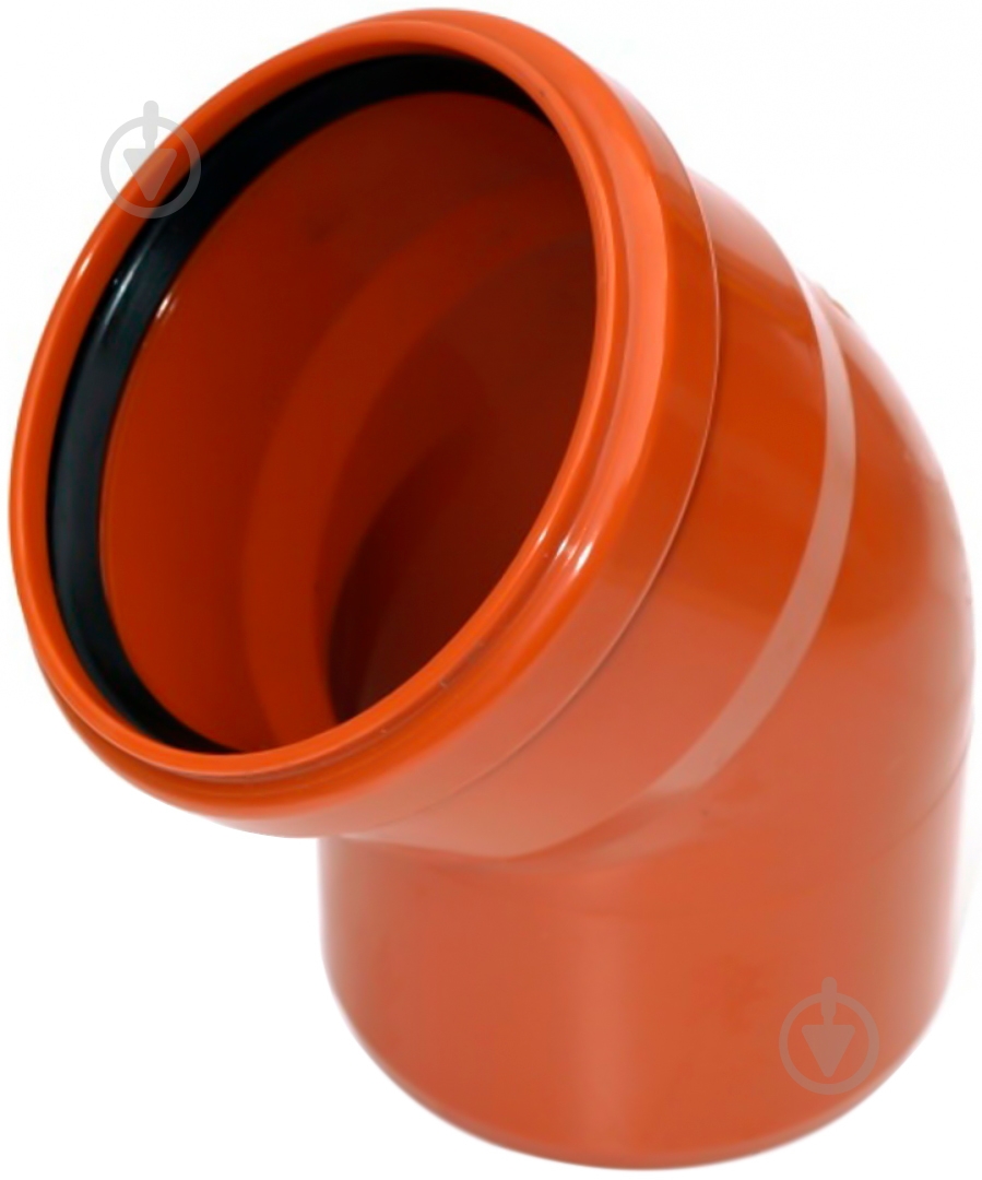 Колено ПВХ d200х45° Ostendorf - фото 1