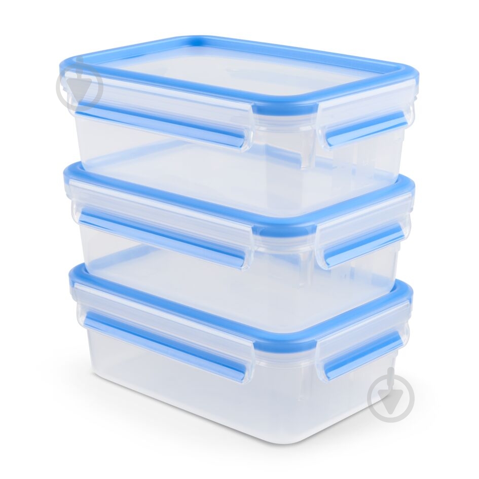 Набір контейнерів Tefal Master Seal 1 л 3 шт N1031351 - фото 1 Набір контейнерів Tefal Master Seal 1 л 3 шт N1031351 - фото 1