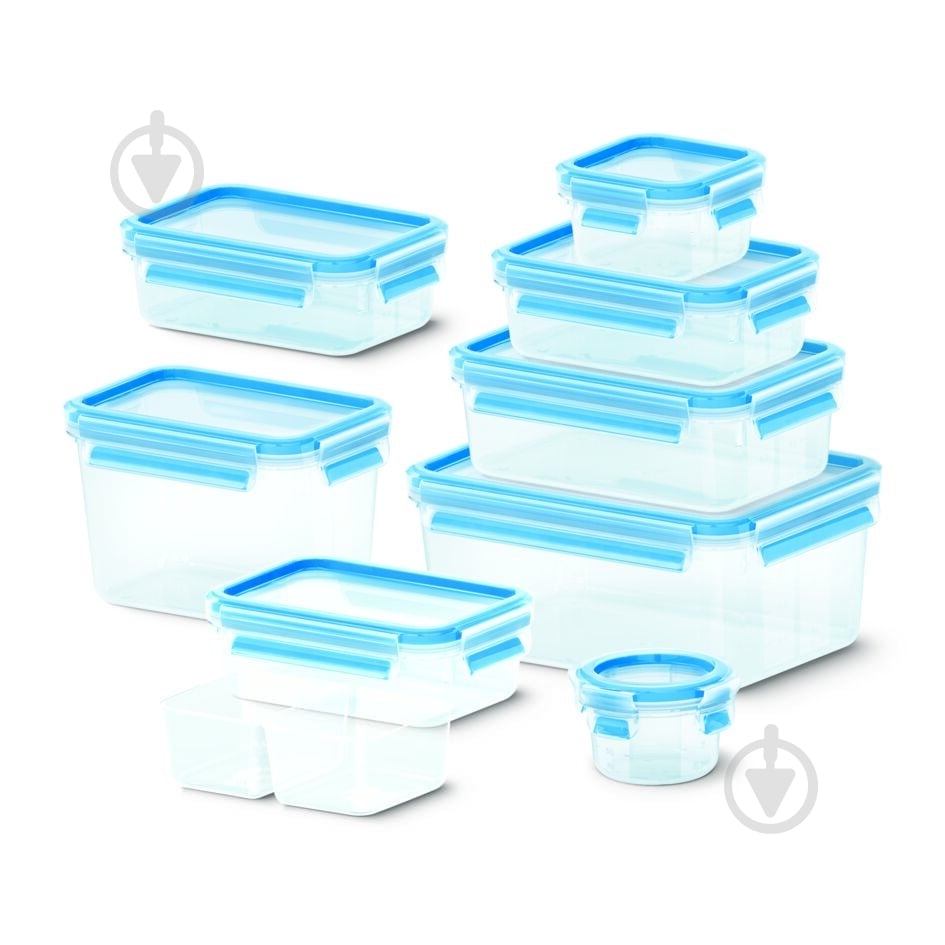 Набір контейнерів Tefal Master Seal 9 шт. N1031451 - фото 1 Набір контейнерів Tefal Master Seal 9 шт. N1031451 - фото 1