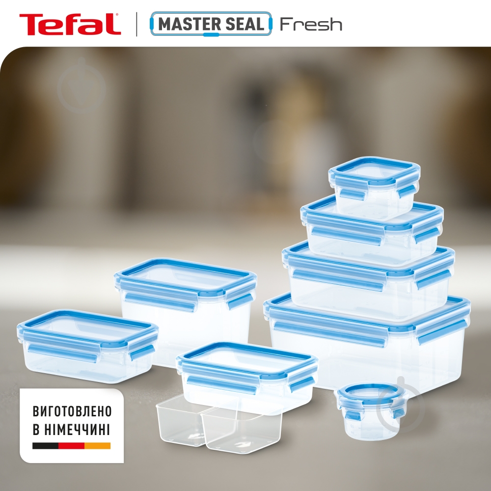 Набір контейнерів Tefal Master Seal 9 шт. N1031451 - фото 5 Набір контейнерів Tefal Master Seal 9 шт. N1031451 - фото 5