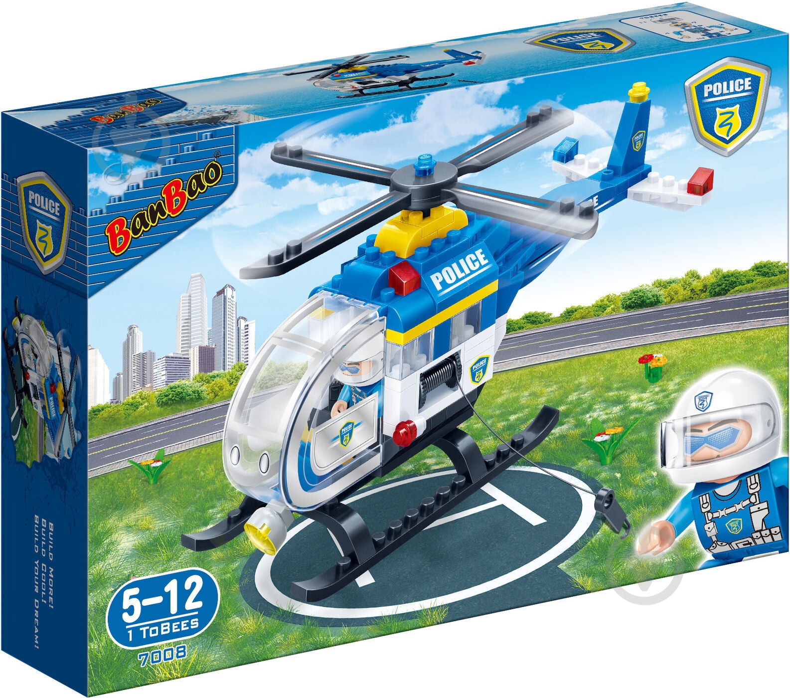 Конструктор BanBao Нова поліція Гелікоптер - фото 1 Конструктор BanBao Нова поліція Гелікоптер - фото 1