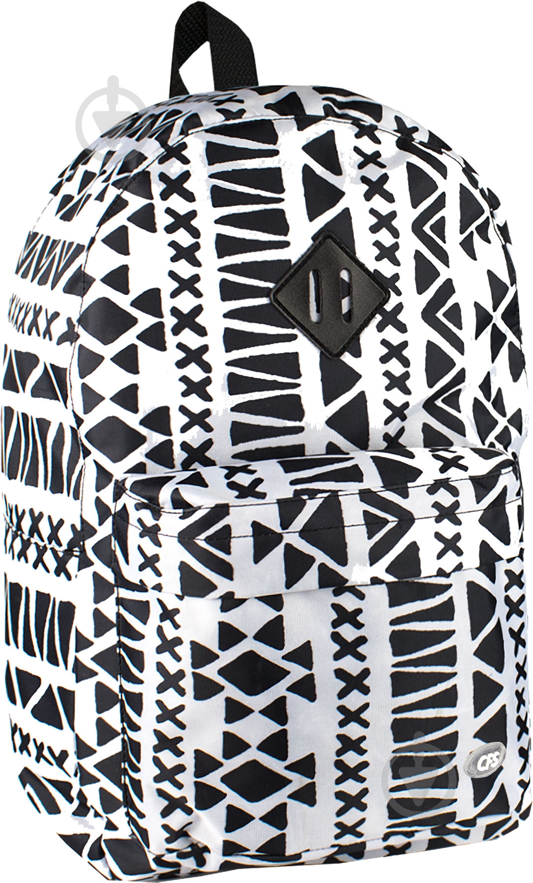 Рюкзак молодежный Cool For School 17" черно-белый CF85614-07 - фото 1