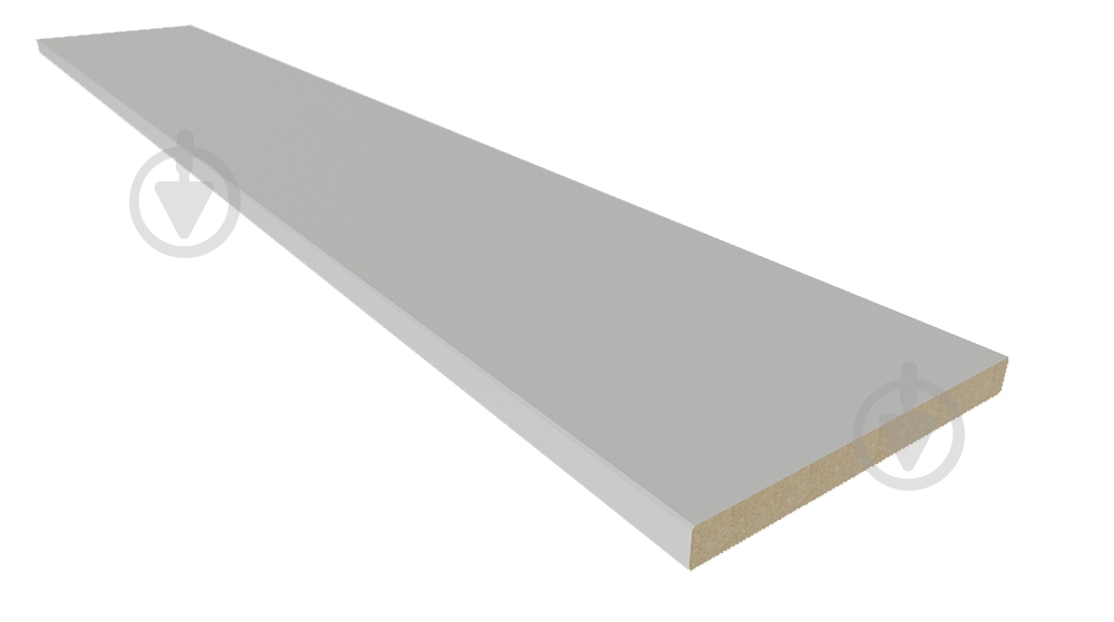 Доборная планка Неман 120х12х2070мм белый суперматовый - фото 1