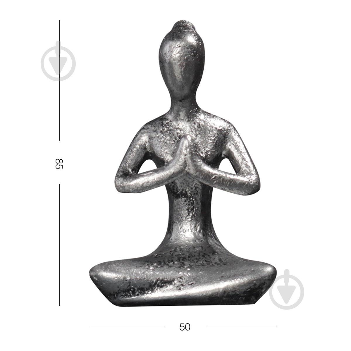 Статуэтка МВМ DH-ST-19-2 Асана 8,5х5 см серый - фото 2