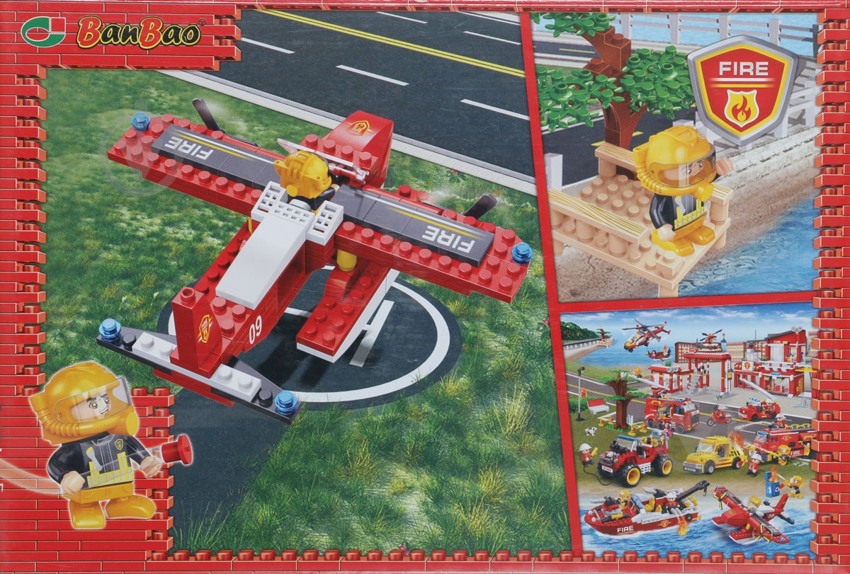 Конструктор BanBao Пожарные Гидроплан 2 - фото 2 Конструктор BanBao Пожарные Гидроплан 2 - фото 2