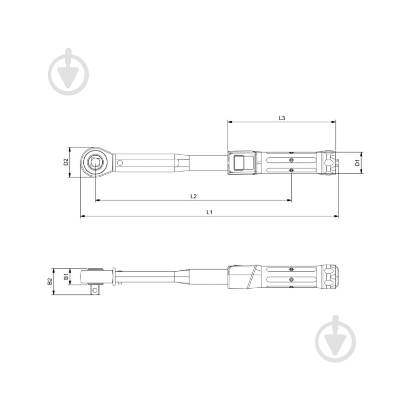 Ключ динамометрический WURTH 1/2IN 40-200Nm 0714720200 - фото 8