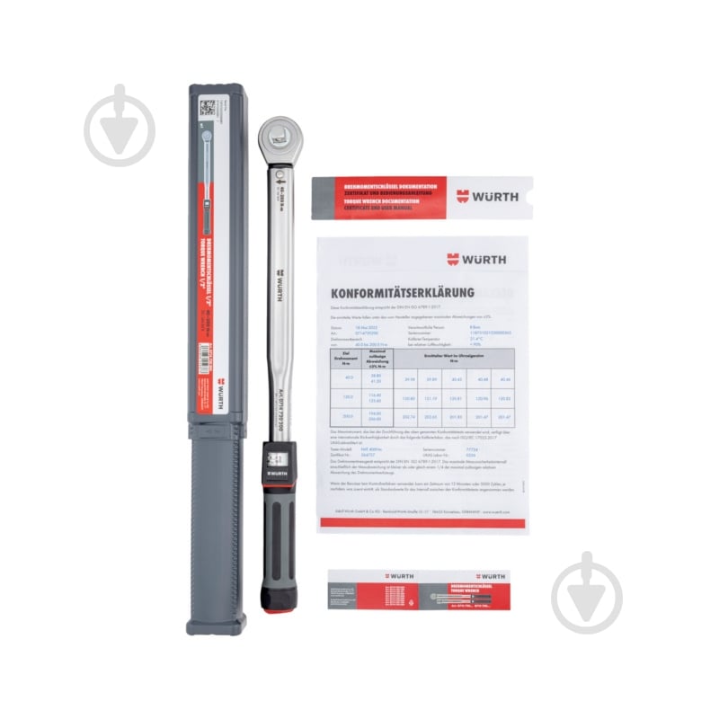 Ключ динамометрический WURTH 1/2IN 40-200Nm 0714720200 - фото 10